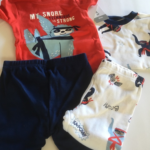 Carter's Other - Carters 4 piece pajamas set 9 months